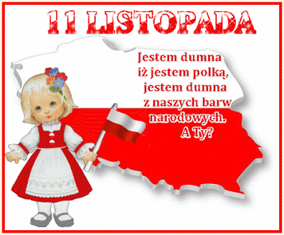 Dziewczynka jest dumna, iż jest polką